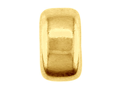 Perlina Piatta Con Finitura Liscia E Doppio Foro, 5 Mm, Oro Giallo Da 9 Kt - Immagine Standard - 2