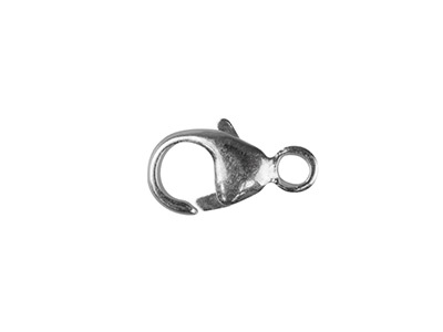 Chiusura A Menotte Ovale Da 8 Mm, Oro 9k Grigio - Immagine Standard - 1