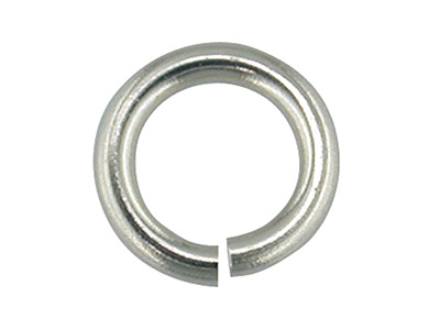 Anello Di Estremit 5 Mm, Oro Bianco 9k