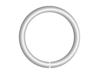 Anello Di Estremit@ 5 Mm, Oro Bianco 9k - Immagine Standard - 2