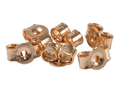 Confezione Da 6 Chiusure Per Orecchini A Perno Leggere, 109, Oro Rosso Da 9 Kt, 100% Oro Riciclato - Immagine Standard - 5