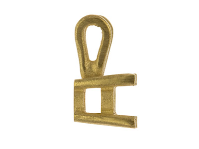 Lunetta A 4 Griffe Per Pietra Rotonda Da 4 Mm, Oro Giallo 18 Carati. Rif. 02085 - Immagine Standard - 3