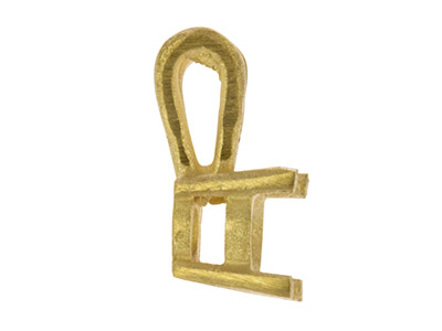 Castone A 4 Griffe Per Pietra Rotonda Da 5 Mm, Oro Giallo 18k. Rif. 02085 - Immagine Standard - 3