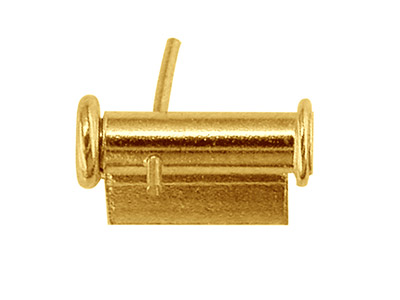 Sistema Di Spilla Con Gancio A Pompa 7 Mm, Oro Giallo 18k. Rif. 07211-2 - Immagine Standard - 2