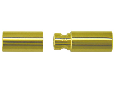 Chiusura A Baionetta Diametro Interno 4 Mm, Oro Giallo 18 Kt. Rif. 17162 - Immagine Standard - 2