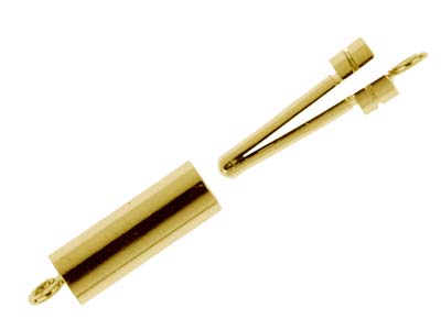 Chiusura Cilindrica Liscia 12 X 3,5mm, Oro Giallo 18 Carati. Rif. 070 07 - Immagine Standard - 2