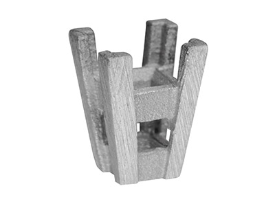 Lunetta A 4 Griffe Per Pietra Quadrata Da 0,15 Ct 3,05  Mm , Oro Bianco 18k Pd 13. Rif. 2060 - Immagine Standard - 1