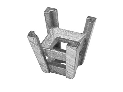 Lunetta A 4 Griffe Per Pietra Quadrata Da 0,15 Ct 3,05  Mm , Oro Bianco 18k Pd 13. Rif. 2060 - Immagine Standard - 2