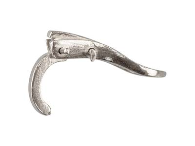 Sistema Per Orecchini A Clip 14 Mm,oro Bianco 18 Carati Pd 6. Rif. 73 29-bis, Paio - Immagine Standard - 3