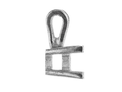 Lunetta A 4 Griffe Per Pietra Tondada 4 Mm, Oro Grigio 18 Kt Pd 13. R Ef. 02085 - Immagine Standard - 3