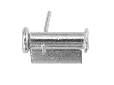 Sistema Spilla Gancio A Pompa 6 Mm,oro Bianco 18 Pd 12,5. Rif. 07215- 1 - Immagine Standard - 2