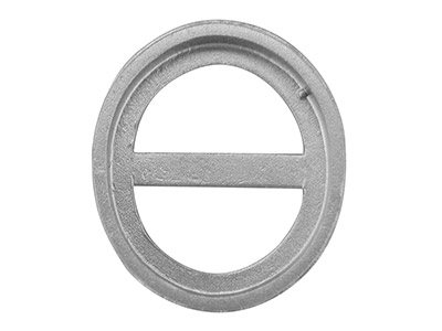 Castone Ovale 9 X 7 Mm, Argento 925 - Immagine Standard - 2