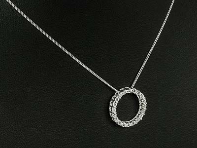 Cerchio Della Vita 18 MM Con Ossididi Zirconio, Argento 925 - Immagine Standard - 3