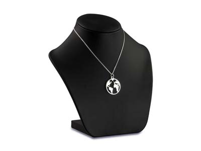 Ciondolo Mappa Del Mondo 20 Mm, Argento 925 - Immagine Standard - 2