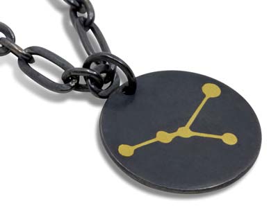 Ciondolo Costellazione Dei Gemelli,20 Mm, Argento 925 - Immagine Standard - 2