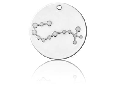 Ciondolo Costellazione Dello Scorpione, 20 Mm, Argento 925