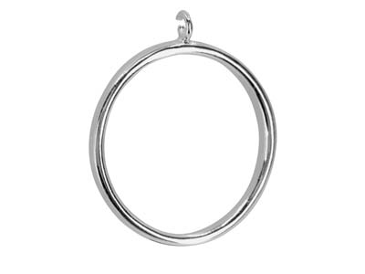 Pendente A Cerchio, 19 mm, Argento 925 - Immagine Standard - 2