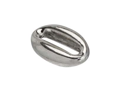 Connettore A Maglia Ovale Da 10 Mm,argento 925