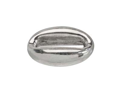 Connettore A Maglia Ovale Da 10 Mm,argento 925 - Immagine Standard - 2