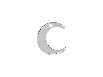 Ciondolo Mezzaluna Grezzo 10 Mm, Argento 925