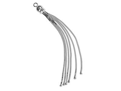 Nappa A 6 Fili Catena Serpente Diamantata 1,6 MM 55 Mm, Argento 925 - Immagine Standard - 2