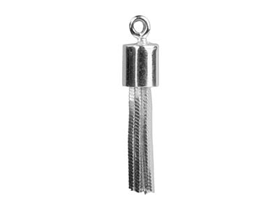 Pompon 10 Fili Catena Serpente Diamantata 0,7 Mm, 18 Mm, Argento 925