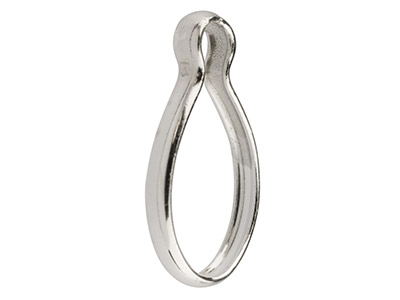 Set Di Castone Chiuso Con Pendente Ovale 6x 4 Mm, Argento 925, Sacchetto Da 5