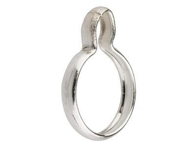Ciondolo Castone Chiuso, Forma Rotonda, 3 Mm, Argento 925, Pacchetto Da 5 - Immagine Standard - 1