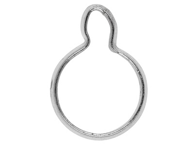 Ciondolo Castone Chiuso, Forma Rotonda, 5 Mm, Argento 925, Sacchetto Da 5 - Immagine Standard - 2