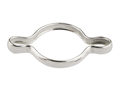 Connettore A Crimpare Chiuso, Formarotonda 5 Mm, Argento 925, Sacchet To Da 5