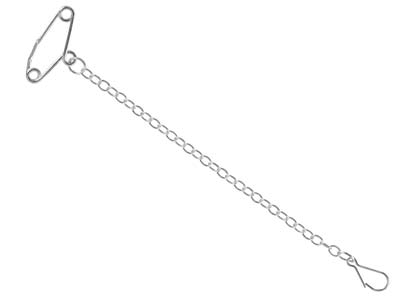 Catenina Di Sicurezza Per Spilla, Argento 925