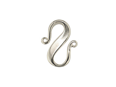Chiusura Con Gancio Ad sda 14 Mm,finitura Argento 925 Semplice