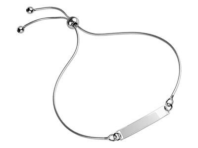 Chiusura A Sfera Regolabile Con Catena A Serpente, 25 Cm, Argento 925 Argento 925 - Immagine Standard - 2