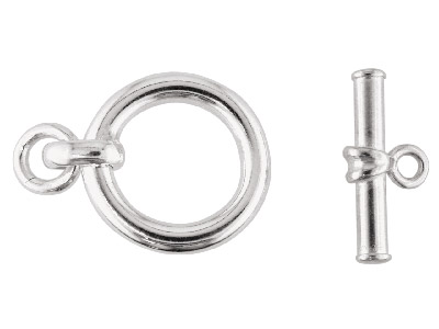 Chiusura Fantasia Tonda MM 14,50, Argento 925