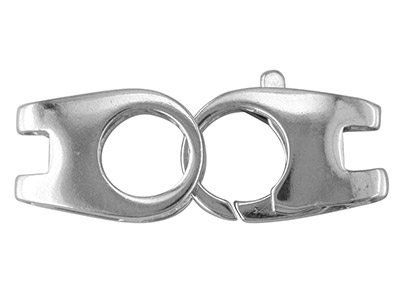 Chiusura Doppia Per Manette 22 X 7 Mm, Argento 925 - Immagine Standard - 1