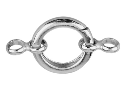 Chiusura Rotonda Invisibile 18 Mm, Argento 925 Ref. 28027