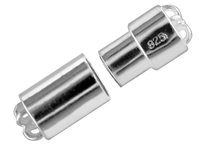 Tubo Di Chiusura Magnetica 13 X 5 Mm, Argento 925