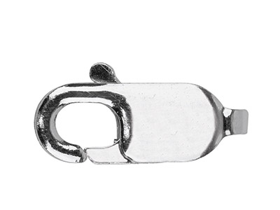 Chiusura A Moschettone Piatta Senzaanello 7mm, Argento 925 - Immagine Standard - 1
