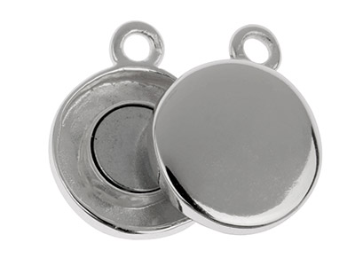 Chiusura Magnetica Tonda 11 Mm, Argento 925 - Immagine Standard - 3