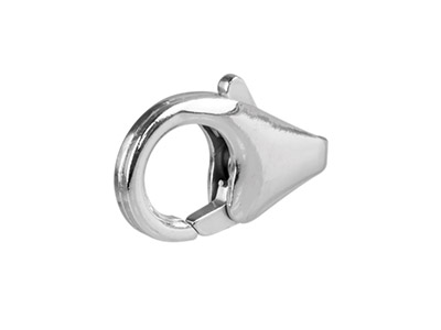 Chiusura A Moschettone Senza Anello10 Mm, Argento 925 - Immagine Standard - 2