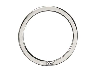 Anello A Spirale Per Portachiavi, 3679, 32 Mm, Argento - Immagine Standard - 2