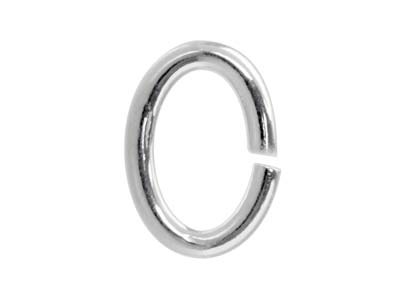 Catena Forzatina A Maglie Piatte Ovale 8 Mm, Argento 925, Confezione Da 10