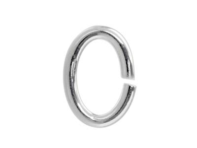 Catena Forzatina A Maglie Piatte Ovale 9 Mm, Argento 925, Confezione Da 10