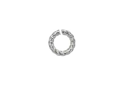 Anello Di Chiusura Intrecciato 5 Mm, Argento 925 - Immagine Standard - 1