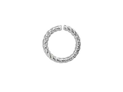 Anello Finale Intrecciato 7 Mm, Argento 925