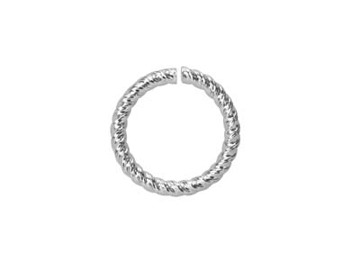 Anello Fine Ritorto 8 Mm, Argento 925