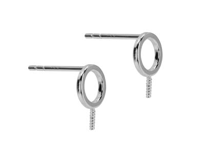 Asta Del Cerchio Vitale 6 Mm, Argento 925, Coppia