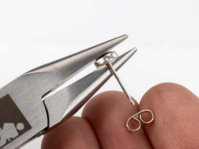 Perno Per Retro Per Orecchini 11,1 X 0,80 Mm, Argento 925, Sacchetto 10 Paia 100% Argento Riciclato - Immagine Standard - 4