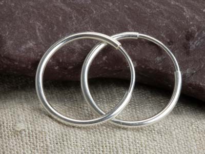 Creoli Da 16 Mm, Argento 925, Paio - Immagine Standard - 7