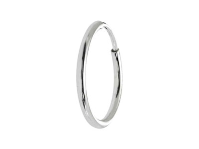 Orecchini A Cerchio Senza Fine, 20 mm, Argento 925, Confezione Da 2 - Immagine Standard - 4